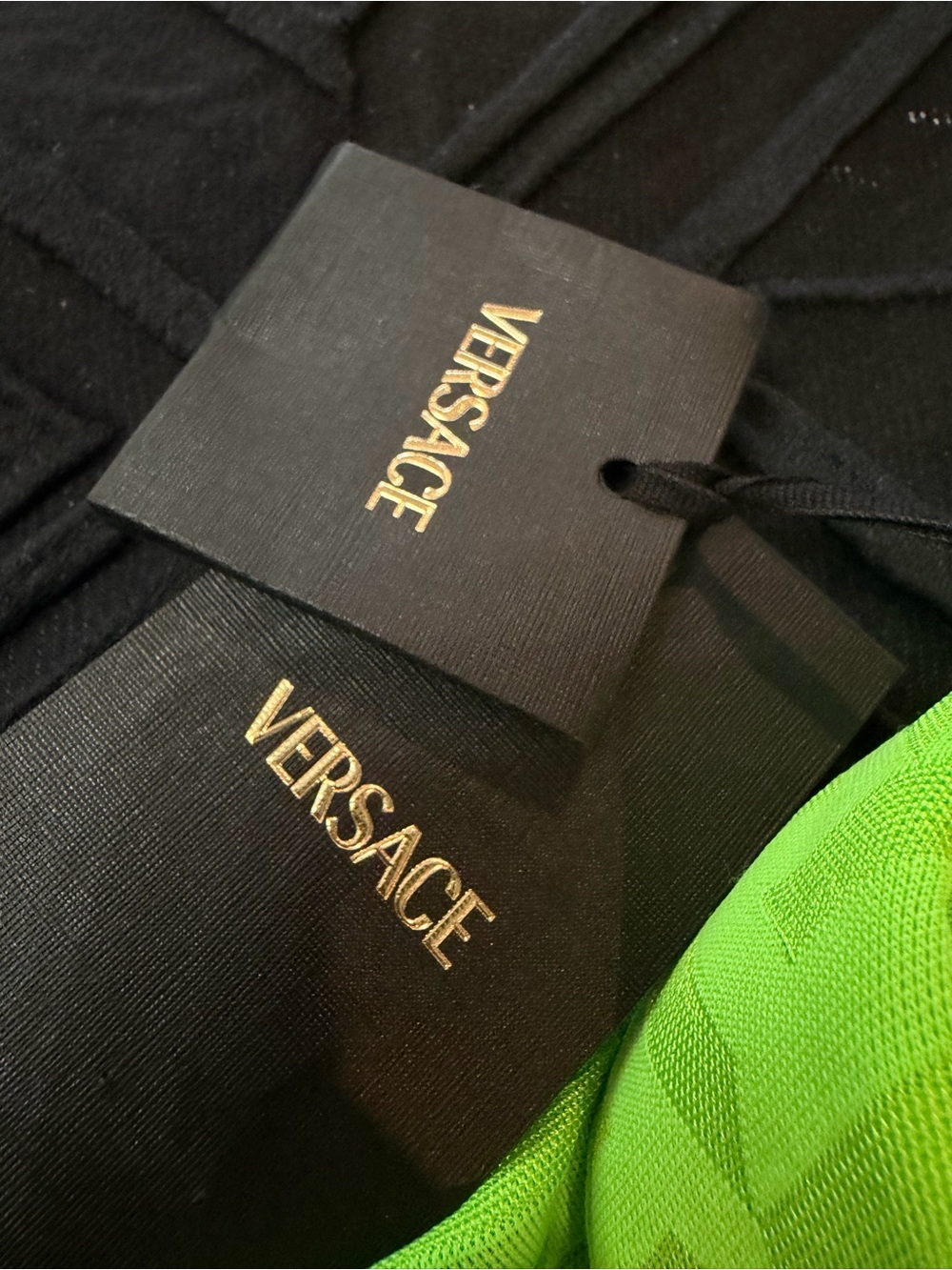 Versace Green Polo - Picture 4 of 6